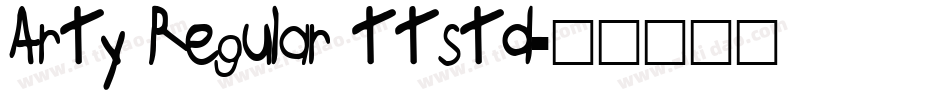 Arty Regular ttstd字体转换